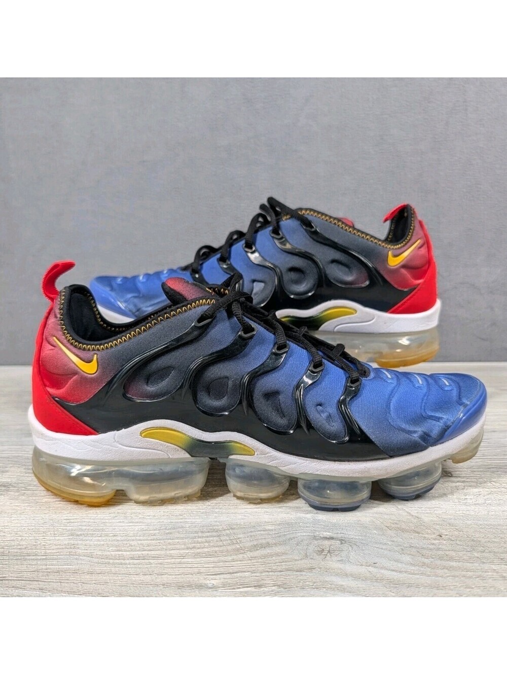 Nike Mens 11 Blue Red Air VaporMax Plus Live Together Play Together Shoes DC1476